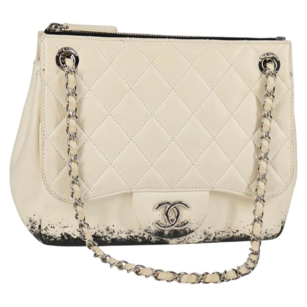 Chanel Jumbo Beige Leather Shoulder Bag (Pre-Owned) - Picture 16 of 16